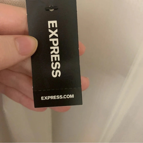 EXPRESS SATIN twist front high low midi dress Size Small NEW WITH TAG Bridal - Picture 4 of 8